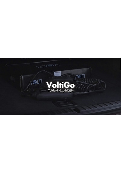 Volti GO Tip-2 3.0 kW 13A 230V AC Spiral Kablo Portatif Elektrikli Araç Şarj Kablosu 6 M