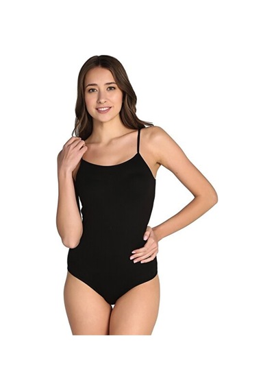 Seher Yıldızı Entaha 066 Ip Askılı Kadın Zıbın Body 3 Adet Siyah