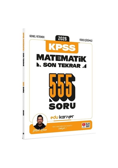 Edu Kariyer Mert Hoca 2026 Kpss Genel Yetenek Matematik Son Tekrar 555 Soru