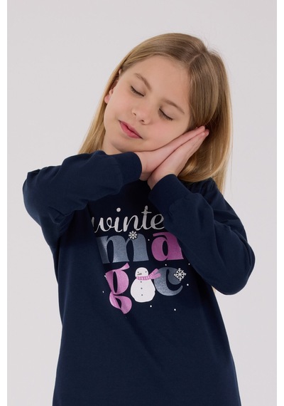 Rolypoly Kız Çocuk Lacivert Pijama Takımı Rp3712-c-v1 Lacivert