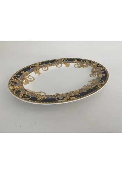Versace Prestige Gala Oval Porselen Servis Tabağı 34 Cm 19325-403637-12734