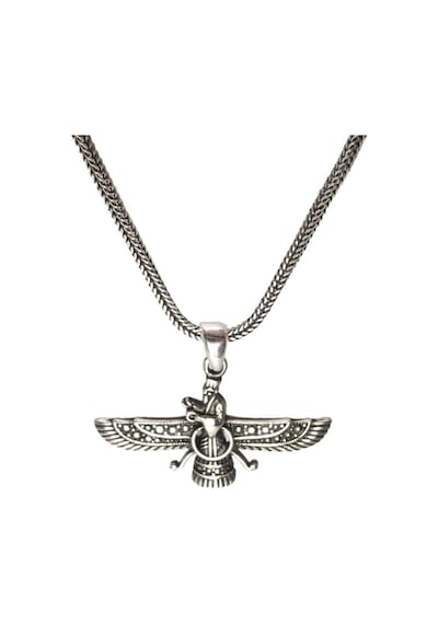 Ahura Mazda Unisex Küçük Boy 925 Ayar Gümüş Kolye - Sevgiliye - Eşe - Babaya - Arkadaşa Hediye Kolye