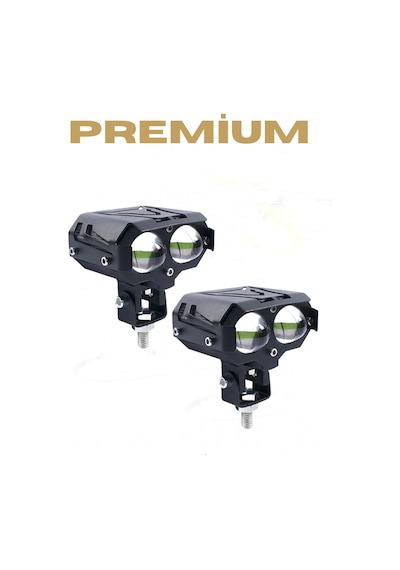 Motosiklet Harici Led Spotlight Sis Farı 30w Beyaz + Sarı + Beyaz-sarı 12v-85v Su Geçirmez