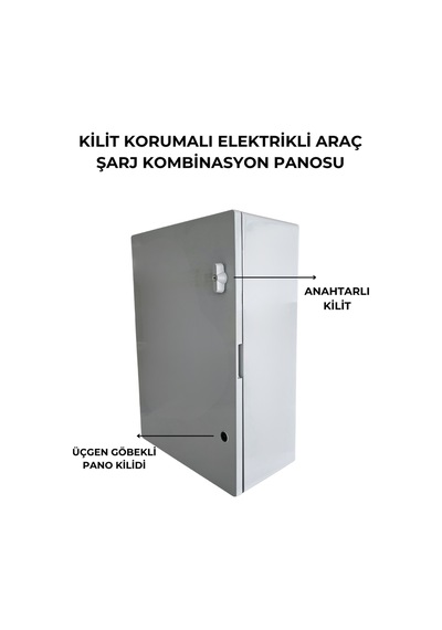 Elektrikli Araç Büyük Boy Şarj Panosu 22kw - Sigortalı & Prizli Kombinasyon Kutusu Elektrikli Araç Büyük Boy Şarj Panosu 22kw - Sigortalı & Prizli Kombinasyon Kutusu