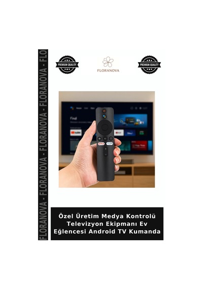 Özel Üretim Medya Kontrolü Televizyon Ekipmanı Ev Eğlencesi Android Tv Kumanda