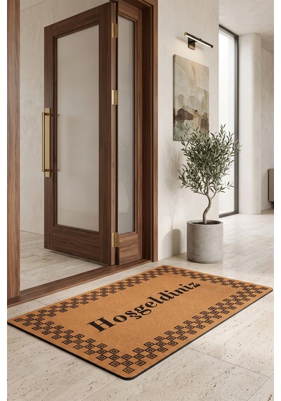 Villadia Home Textile Kapı Önü Paspası Kaymaz Taban Dekoratif Paspas Ev Giriş Antre İç Ve Dış Mekan Paspası 45x70 Cm 23ypycoco