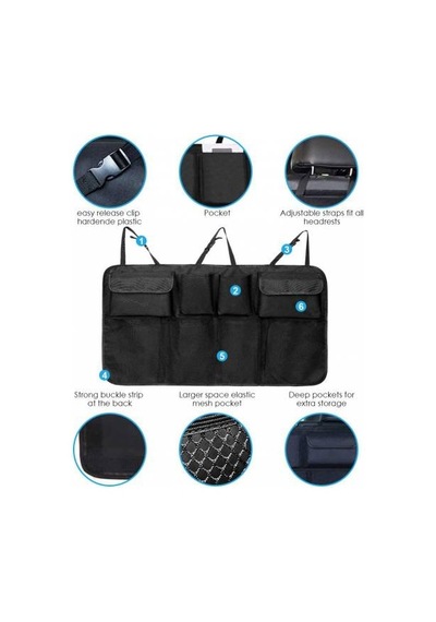 Oto Araç İçi Bagaj Düzenleyici 8 Cepli Model Organizer N11.739