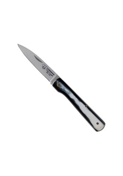 Cudeman 451-af Mini Vendetta Bull Horn Boğa Boynuzu Saplı Deri Kılıflı Kamp Çakı Çok Renkli