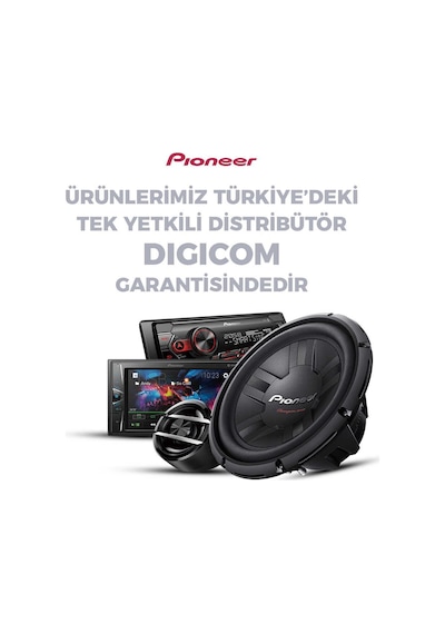 Pıoneer Mvh-181ub Oto Teyp Usb Kumanda Radyo Aux App Kontrol Çıkarılabilir Başlık Digicom Garantili