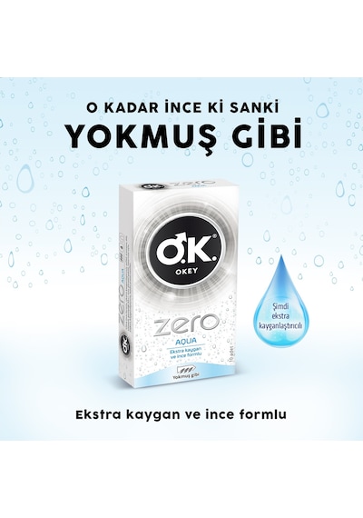Okey Zero Aqua Prezervatif 10'lu