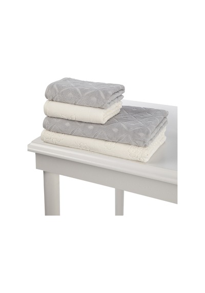Özdilek Mayra Kadife Havlu Set 43793 Gri