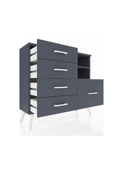 Arges Şifonyer 2 Raflı 5 Çekmeceli 88x30x80 Antrasit-antrasit Antrasit Arges Şifonyer 2 Raflı 5 Çekmeceli 88x30x80 Antrasit-antrasit Antrasit
