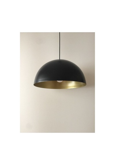 Metal Sarkıt 40 Cm Siyah Içi Altım Metal Sarkıt Avize Siyah