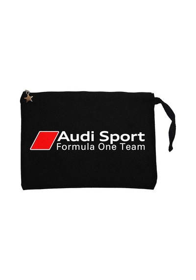 F1 Audi Formula One Siyah Clutch Astarlı Cüzdan / El Çantası Siyah