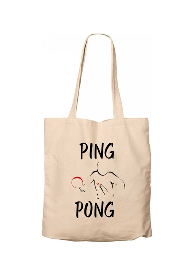 Ping Pong Actor Design Krem Kanvas Bez Çanta Krem