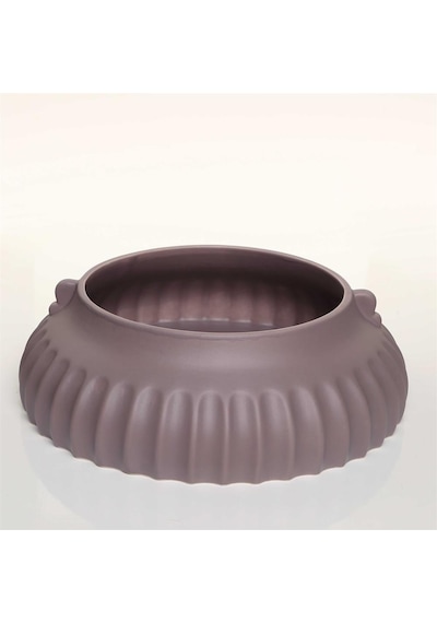 Vitale Bowl Kahve Vazo 33 33 10 Cm Ak.jl0047 Renkli