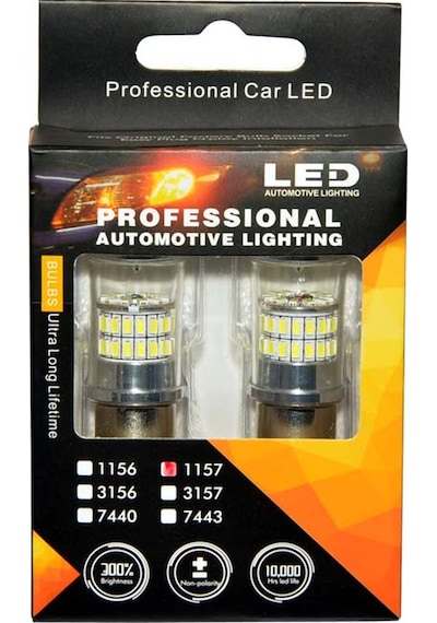 Set Ampul Park Led Çift Duy Şaşı Trn 48 Led Beyaz Cn-1157Hw