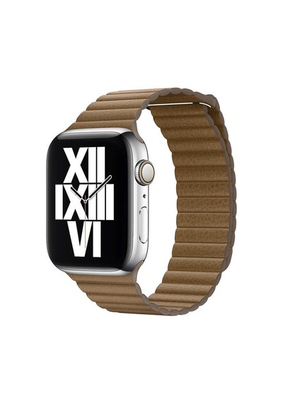 Watch Ultra 49mm Kordon Uyumlu Krd-09 Deri Lop Strap Kayış Clo- Kahverengi