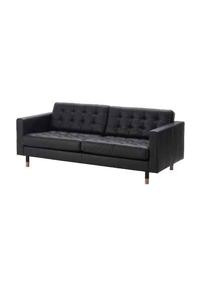 Ikea Beyaz Şık Kanepe - 3'lü Deri Kanepe