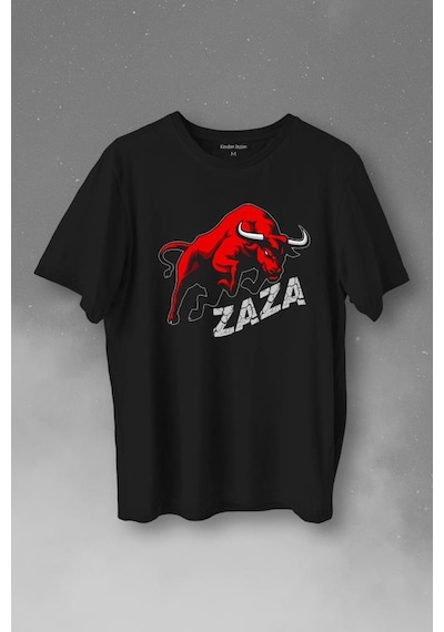 Zaza Boğa Gakkoş Elazığ Dana Beyaz Baskılı Tişört Unisex T-shirt 001