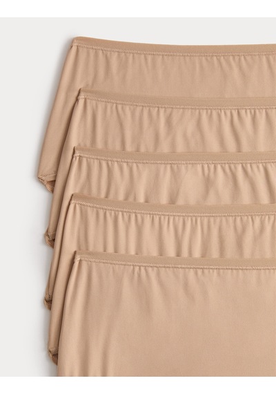 Marks & Spencer 5’li Microfibre Yüksek Bel Külot Seti T61004113E Bej