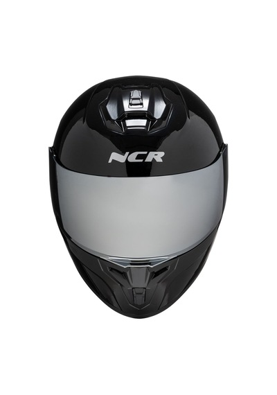Ncr Rapid Aynalı Vizör Ece Belgeli Kapalı Motosiklet Kaskı Parlak Siyah