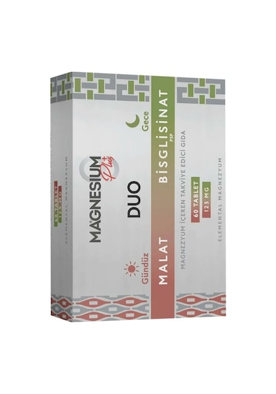 Goodday Magnesium Plus Duo 60 Tablet - İkili Magnezyum Bileşimi Ve Vitamin Destekli Takviye Edici Gıda