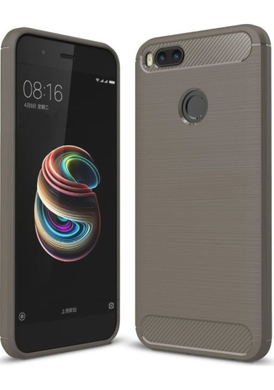 Xiaomi Mi 5X Dark Ultra Koruma Karbon Fiber Doku Silikon Kilif 279048454 - Renk / Kirmizi