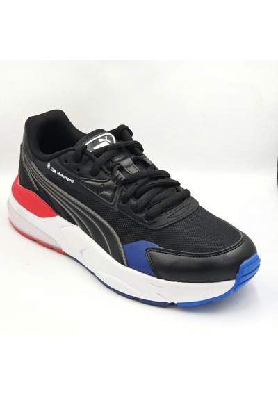 Puma Bmw Mms Vıs2k Siyah Mavi Kırmızı Erkek Koşu Spor Ayakkabı