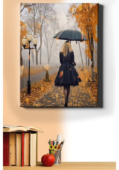 Webstyle Sayılarla Boyama Seti Kasnaklı Yağmurlu Sonbahar 60 X 75 Cm