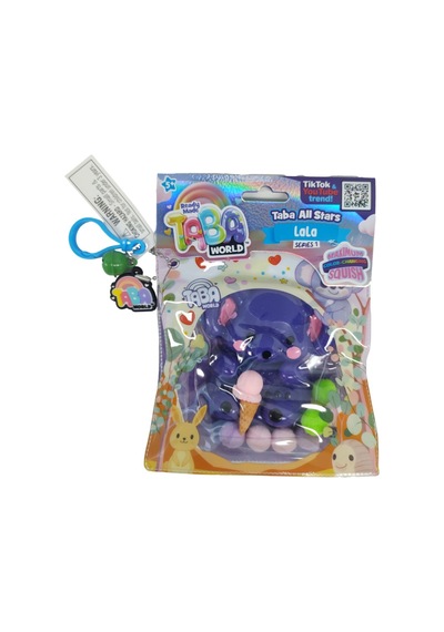 Taba World Lala Renk Değiştiren Tavşan Squishy Oyuncak Seri 1 Pom Pomlu Hayvanlar