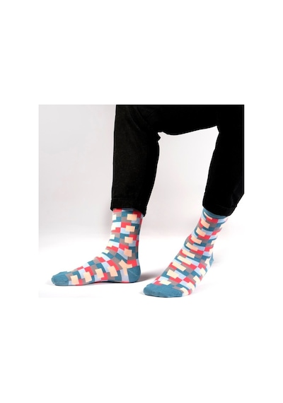 Ozzy Socks Frame Desenli Çorap Çok Renkli