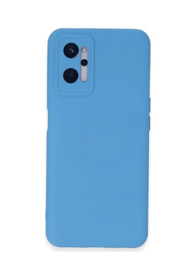 Realme 9i 4g Kılıf Nano İçi Kadife Silikon - Mavi Renkli