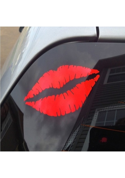 Öpücük Araba Sticker Yapıştırma 2 Adet