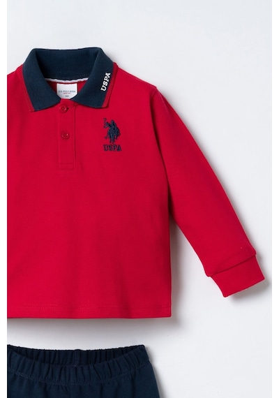 U.S. Polo Assn. Erkek Bebek Kırmızı Uzun Kol Pijama Takım Usb3196-c-v3 Usb3196-c-v3