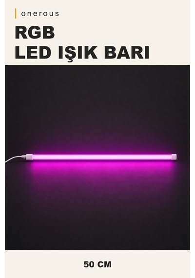 Onerous 50 Cm Rgb Led Masa Lambası Çok Renkli