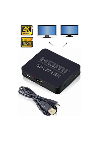 Maxgo 3140 4k 2 Port Hdmi Splitter Switch Çoklayıcı Çoğaltıcı Ekran Adaptör