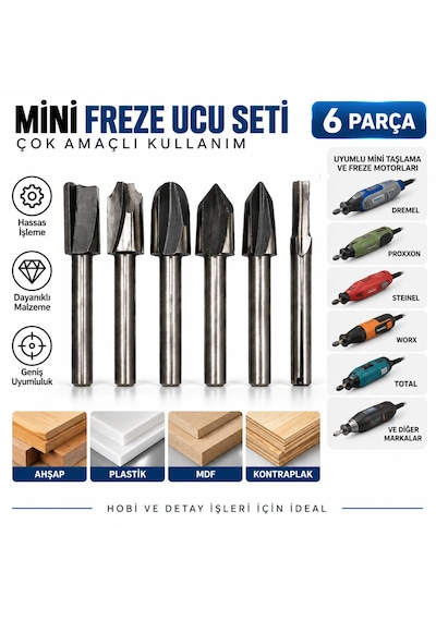 Mini Freze Ucu Seti 6 Parça
