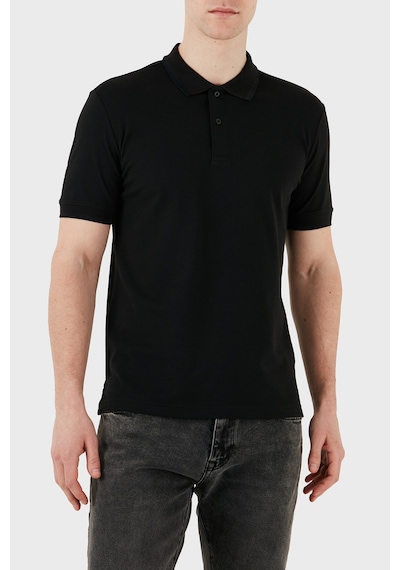 Calvin Klein Erkek Polo Yaka T Shirt K10k114484 Beh Siyah Siyah