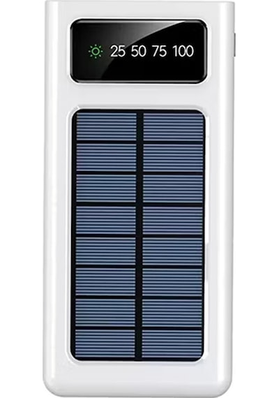 20.000 Mah Powerbank / Solar Güneş Enerjili / Işıklı / Dijital Gö Diğer