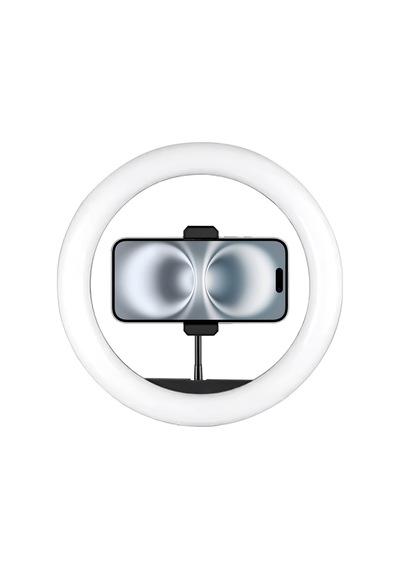 Büyük Boy Rgb Renkli Led Halka Işık 36 Cm Ring Light Telefon Tutuculu Canlı Yayın Seti