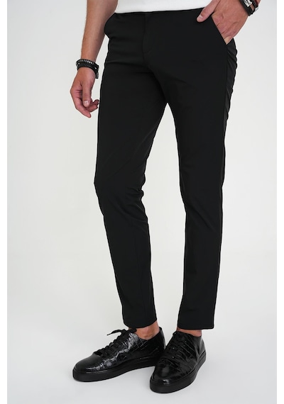 Efor Comfort Fit Esnek Pamuk Spor Siyah Pantolon P 1190 Siyah