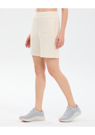 Skechers W Essential 5 Inch Sweat Short Kadın Beyaz Şort S2610001-3855