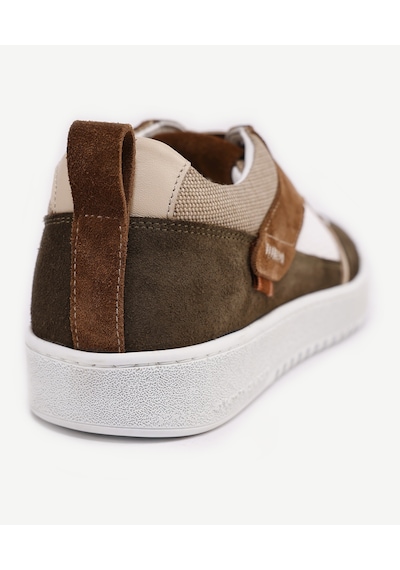 Yargıcı Parçalı Deri Sneaker 24yeay4475x 007 Haki