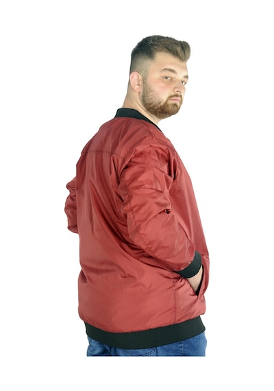 Mode Xl Erkek Kolej Mont Fermuarlı Jesica 22612 Bordo 001