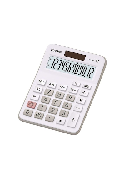 Casio MX-12B-WE Beyaz 12 Hane Masa Üstü Hesap Makinesi