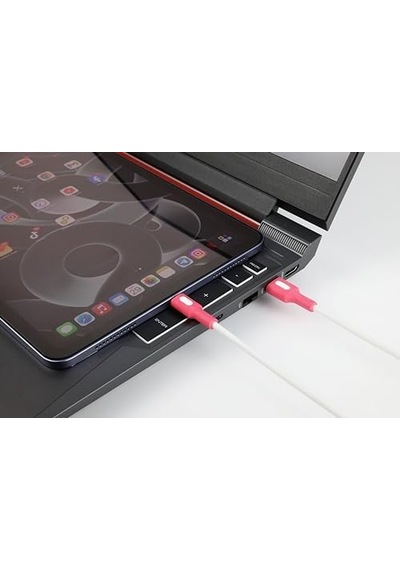 Coral Usb A-c Hızlı Şarj Kablosu Beyaz + Beyaz/pembe Uç 150 Cm