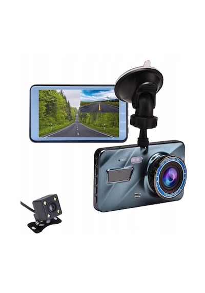 Çift Kameralı Araç Kamerası - Full Hd 1296p, 4.0'' Ekran