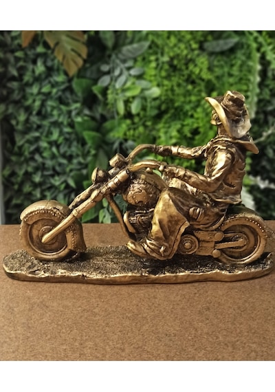 Dekoratif Motosikletli Adam Biblosu