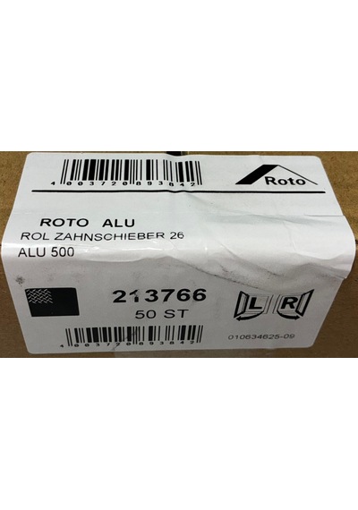 Roto Pencere Kolu Dişli U Sürgüsü 26 Mm